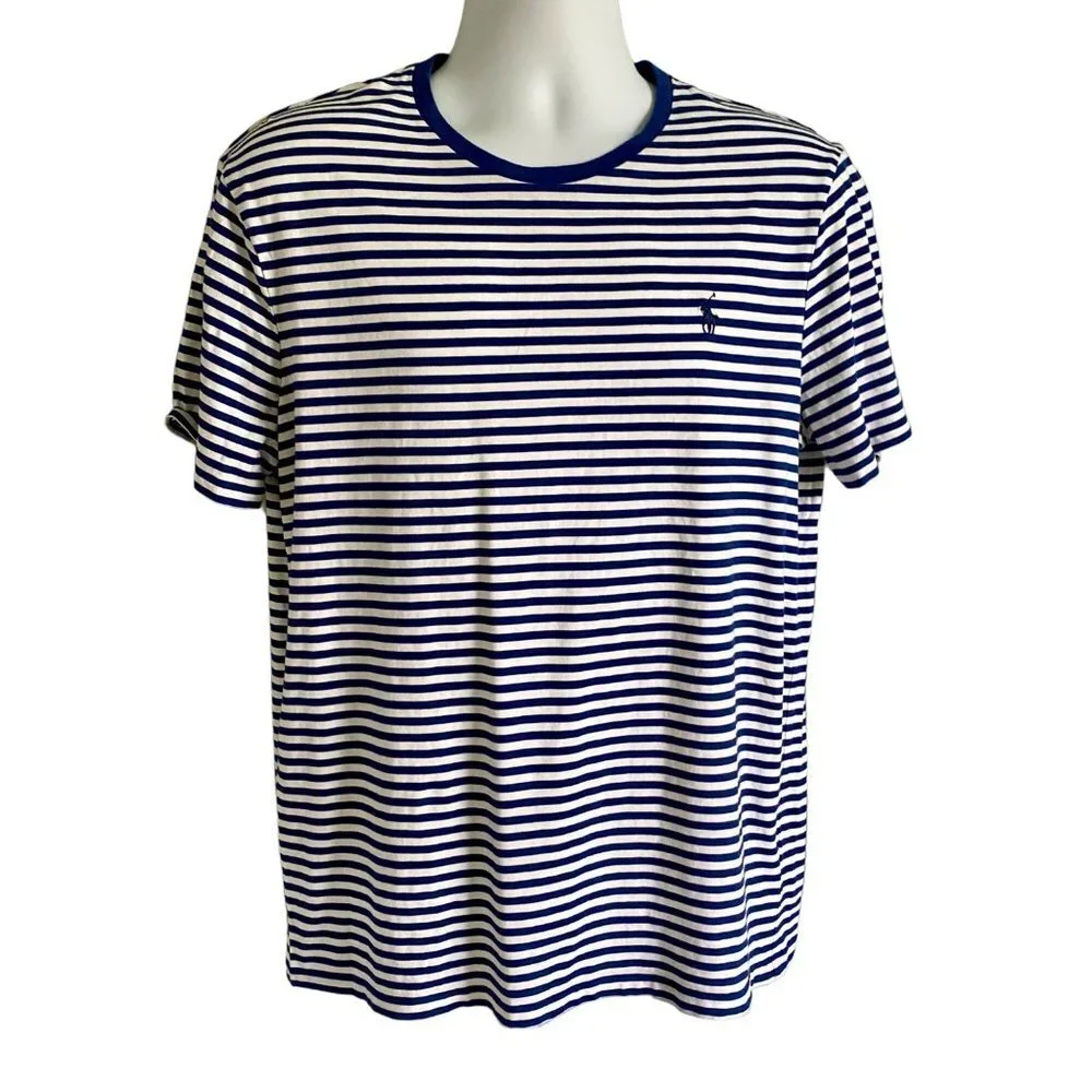 Polo by Ralph Lauren Short Sleeve Cotton Shirt Men's Large Custom Slim Fit